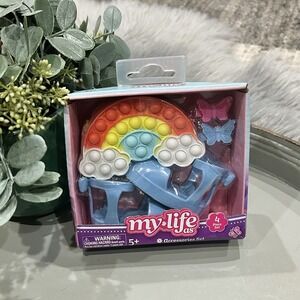 My Life As Accessories 4 Piece Bundle- Pop Bag and Blue‎ Shoes, New In Box